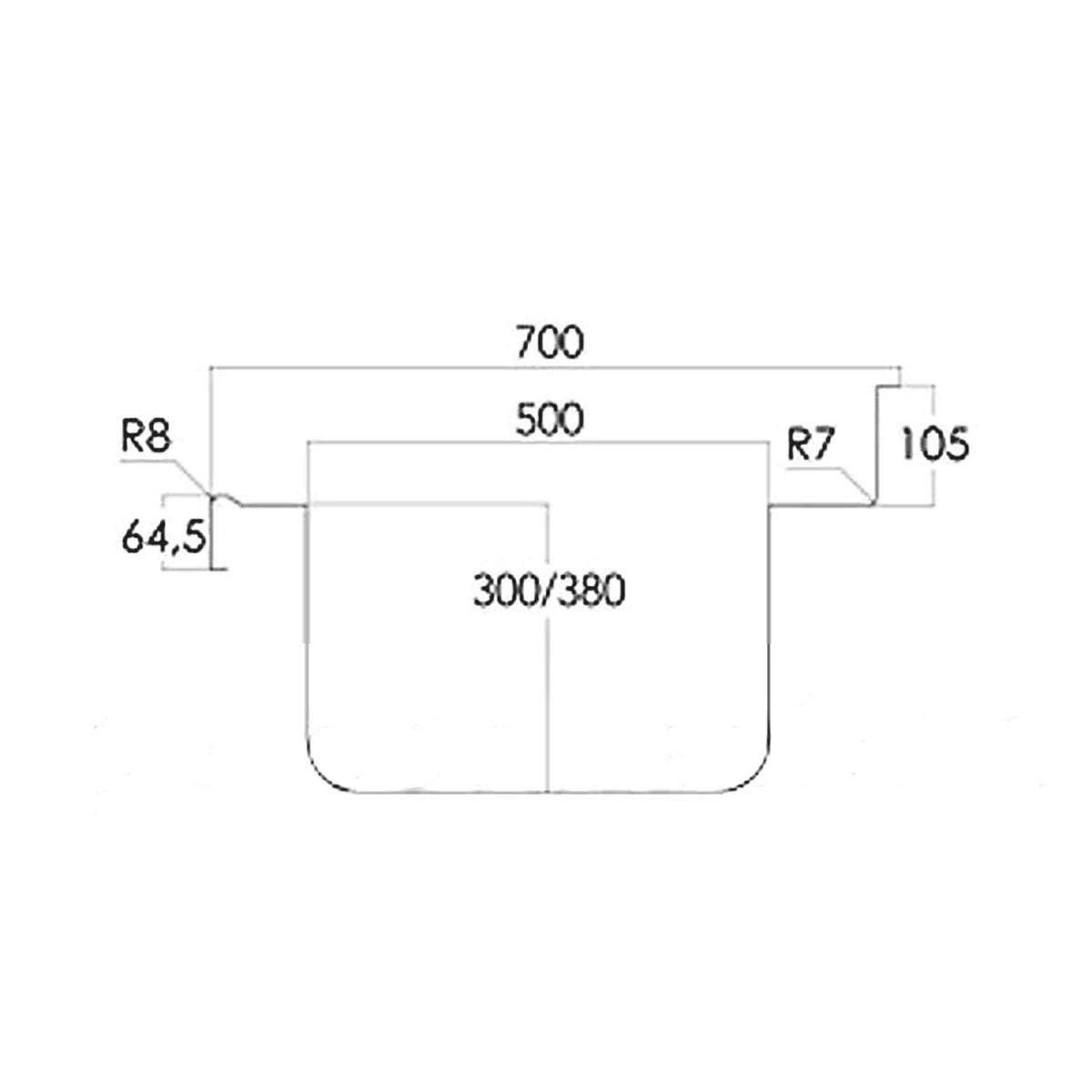 Distform Fregadero Gama 700 Gran Capacidad con Bastidor y con Estante - vista 2