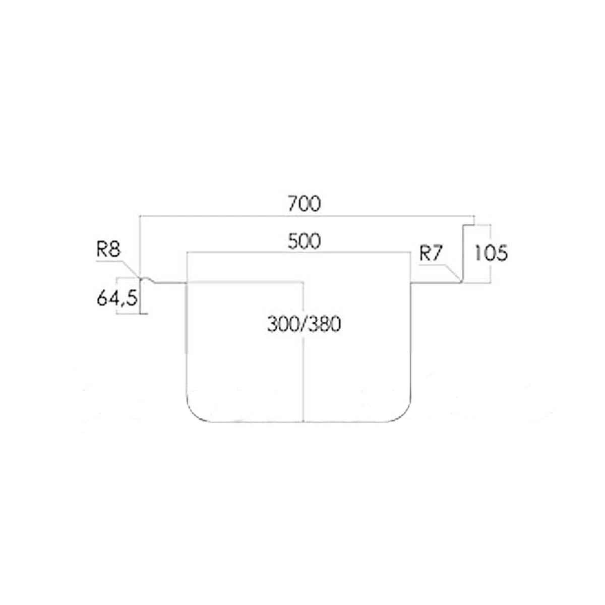 Distform Fregadero Gama 700 Gran Capacidad con Bastidor y Puertas - vista 2