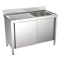 Distform Fregadero Gama 700 con Bastidor y Puertas - vista general