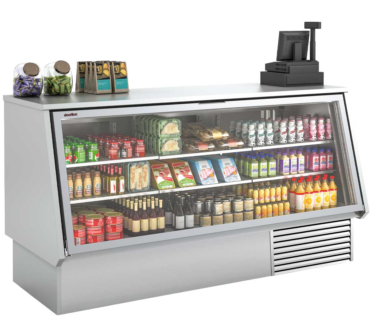 Vitrina mostrador para hostelería