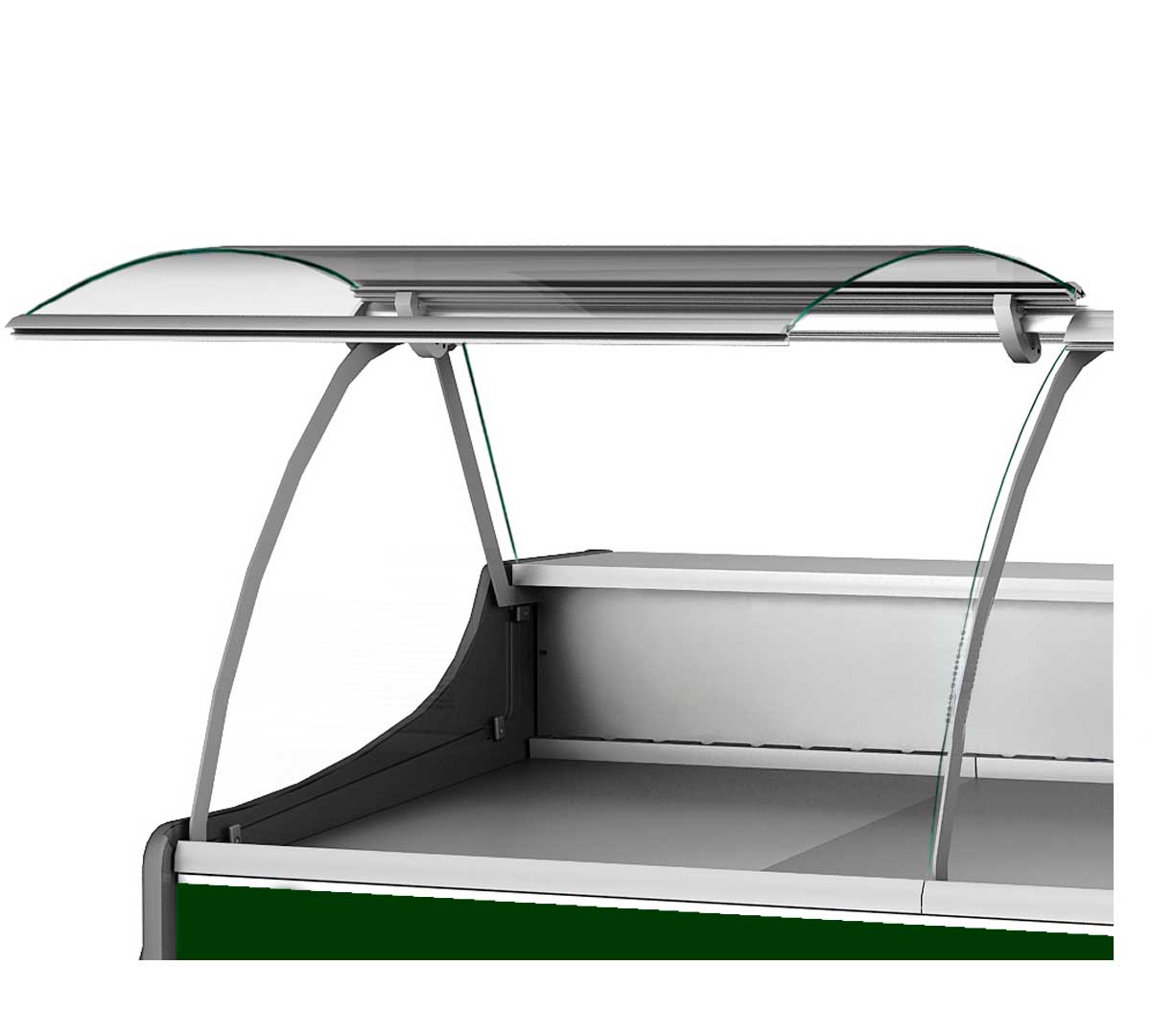 Docriluc - Vitrina Expositora Vesper Cristal Elevable VE-10E-C-TF | Fondo 110cm