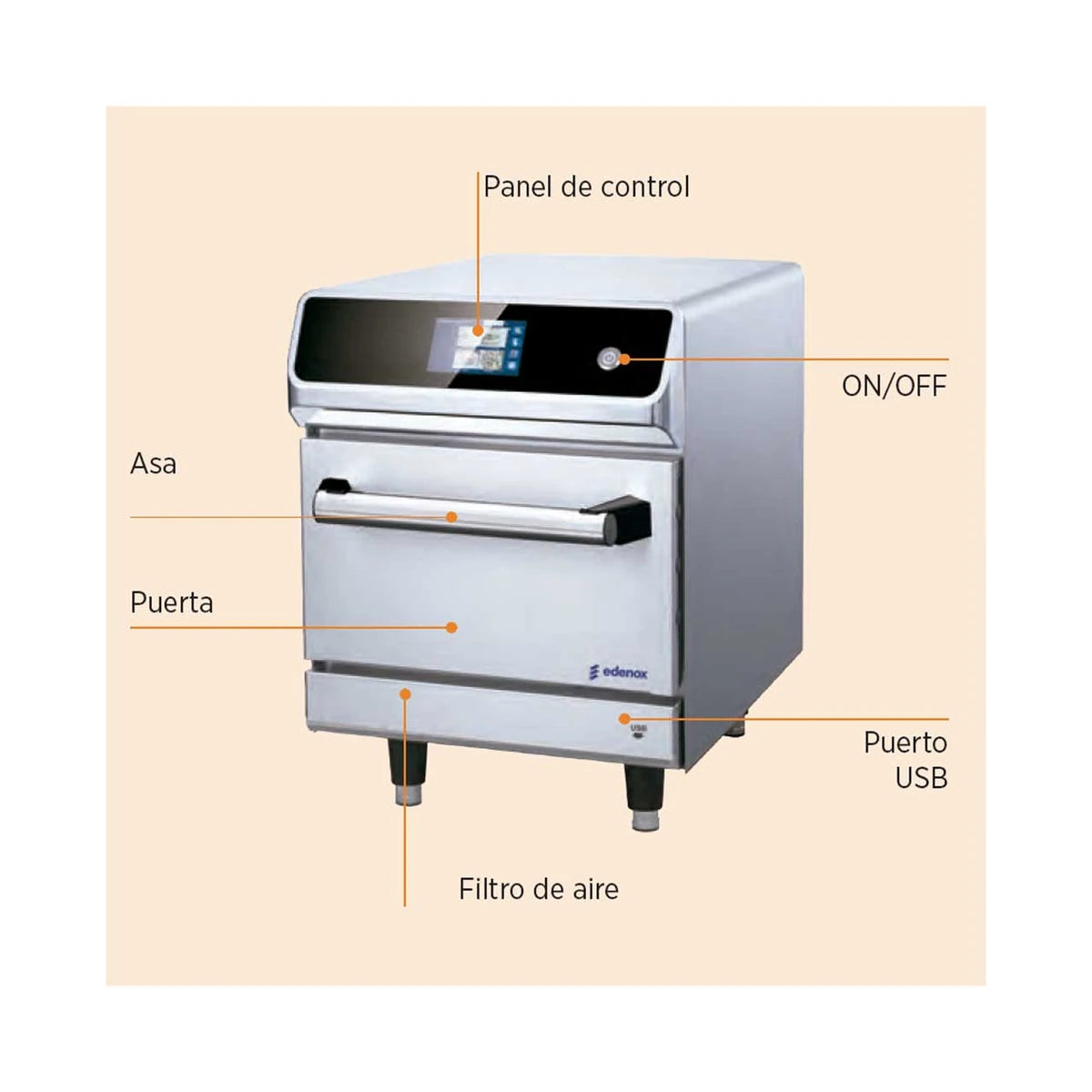 Edenox Horno ultrarrápido Chef N’Go - imagen 3