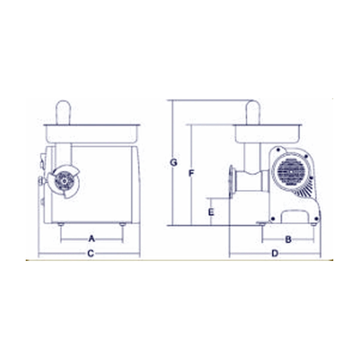 SIRMAN - Picadora de Carne Profesional TC 8 Vegas