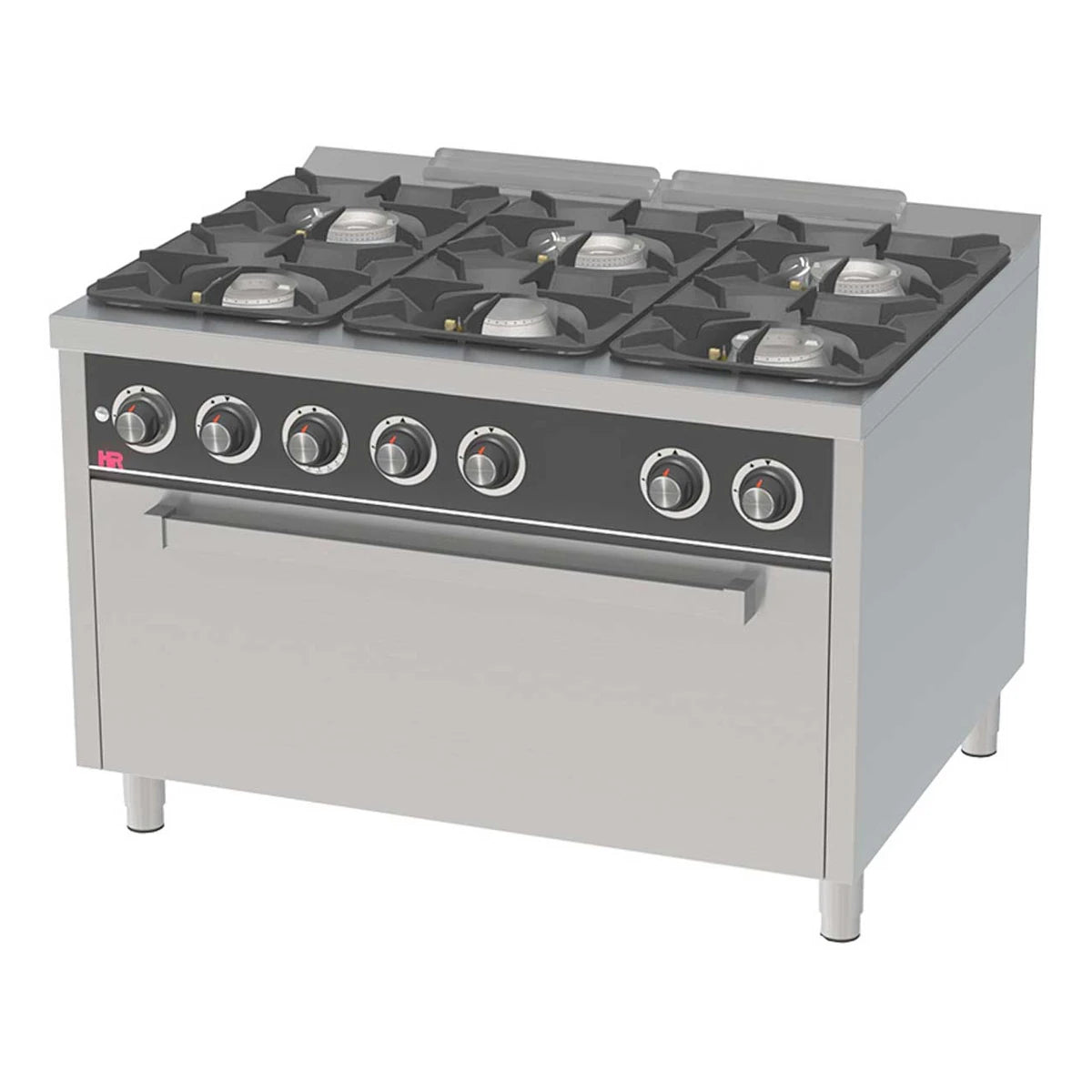 Fainca HR Cocina a Gas 6 fuegos con Horno Maxi Serie 900 - vista 1