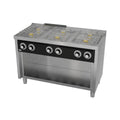 Fainca HR Cocina industrial a gas BASIC 6 fuegos Serie 600 con estante CB6F600E - vista 1