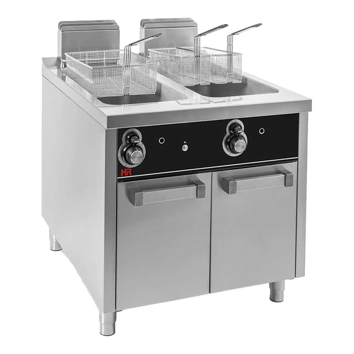 Fainca HR Freidora a gas doble 20+20 L con estante FDG2020L Serie 900 - vista principal