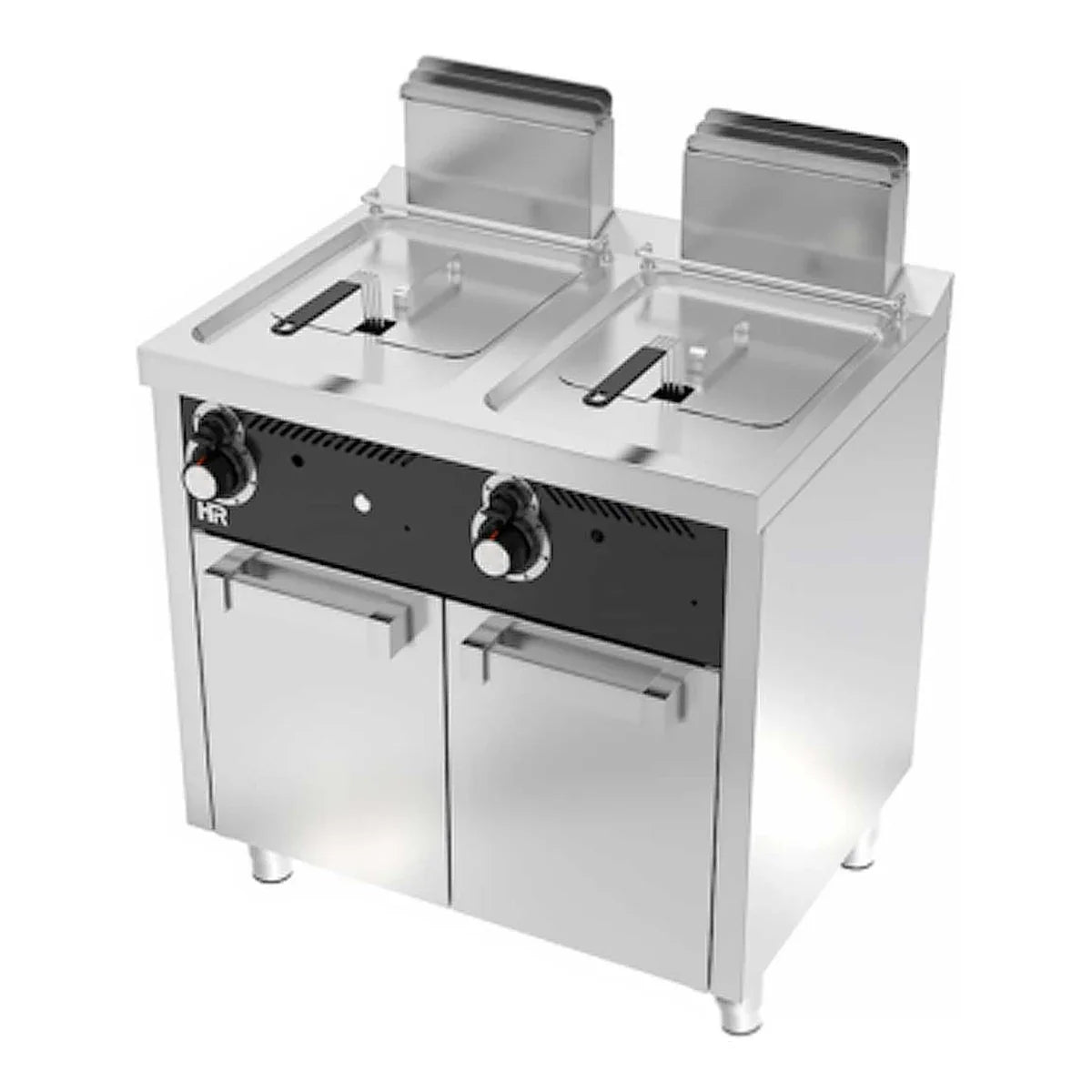 Fainca HR Freidora a gas doble 8+8 L con estante FDG8L8L Serie 600 - vista principal