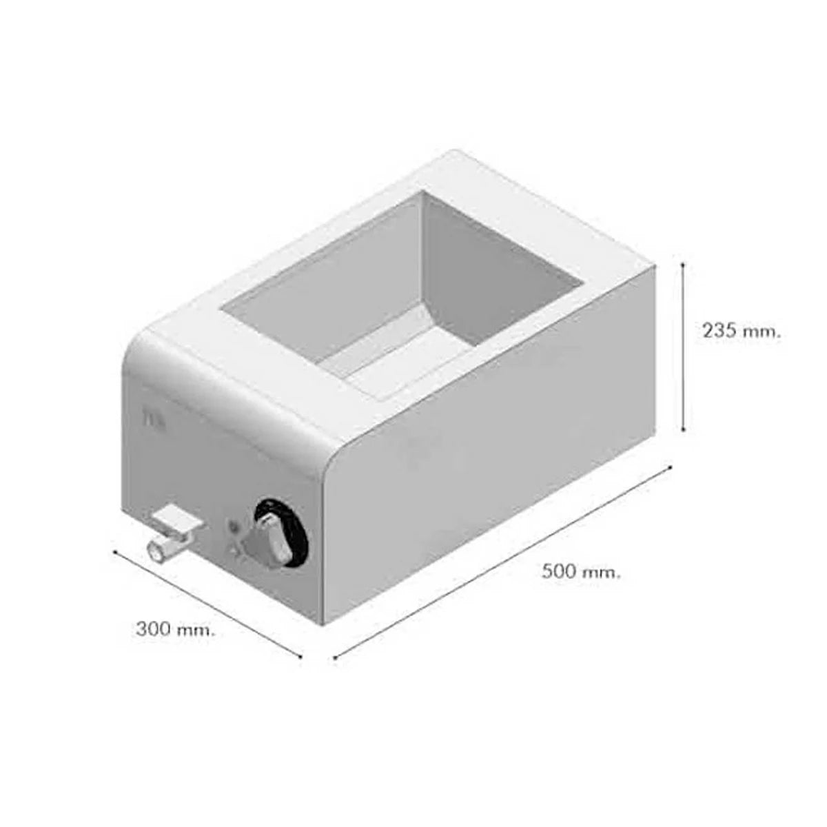 Fainca HR Serie 500 Baño María BM300 - medidas exteriores