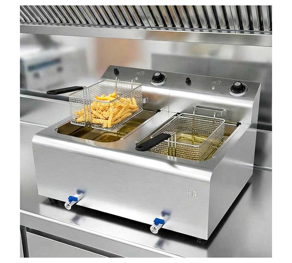 FREIDORA ELÉCTRICA ECO DOBLE 2+8 LItros - HR FD8L8L600