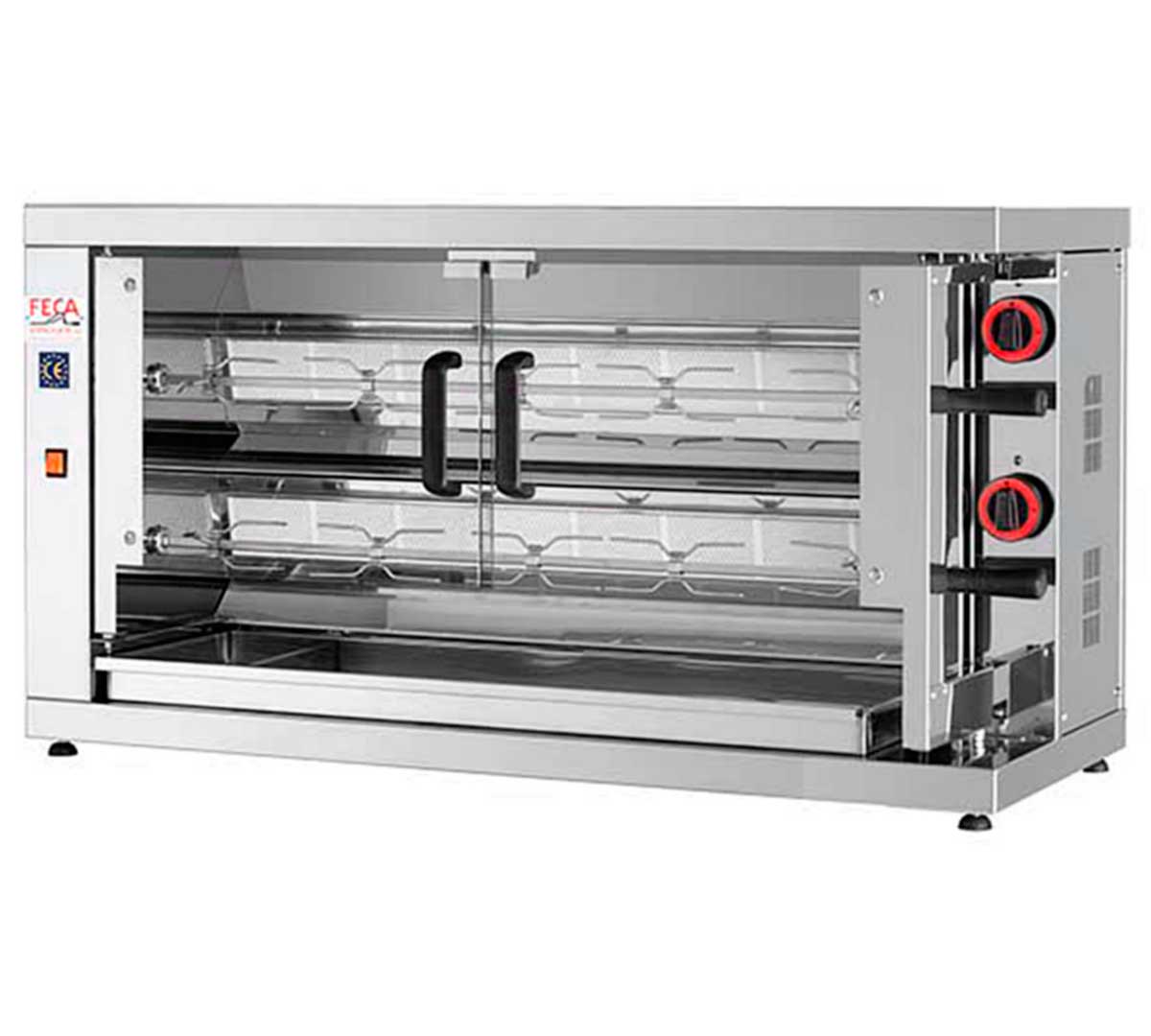 ASADOR DE POLLOS 2 ESPADAS ELECTRICO VITROCERAMICA 110x45x61 cm FECA 210 EKO-V