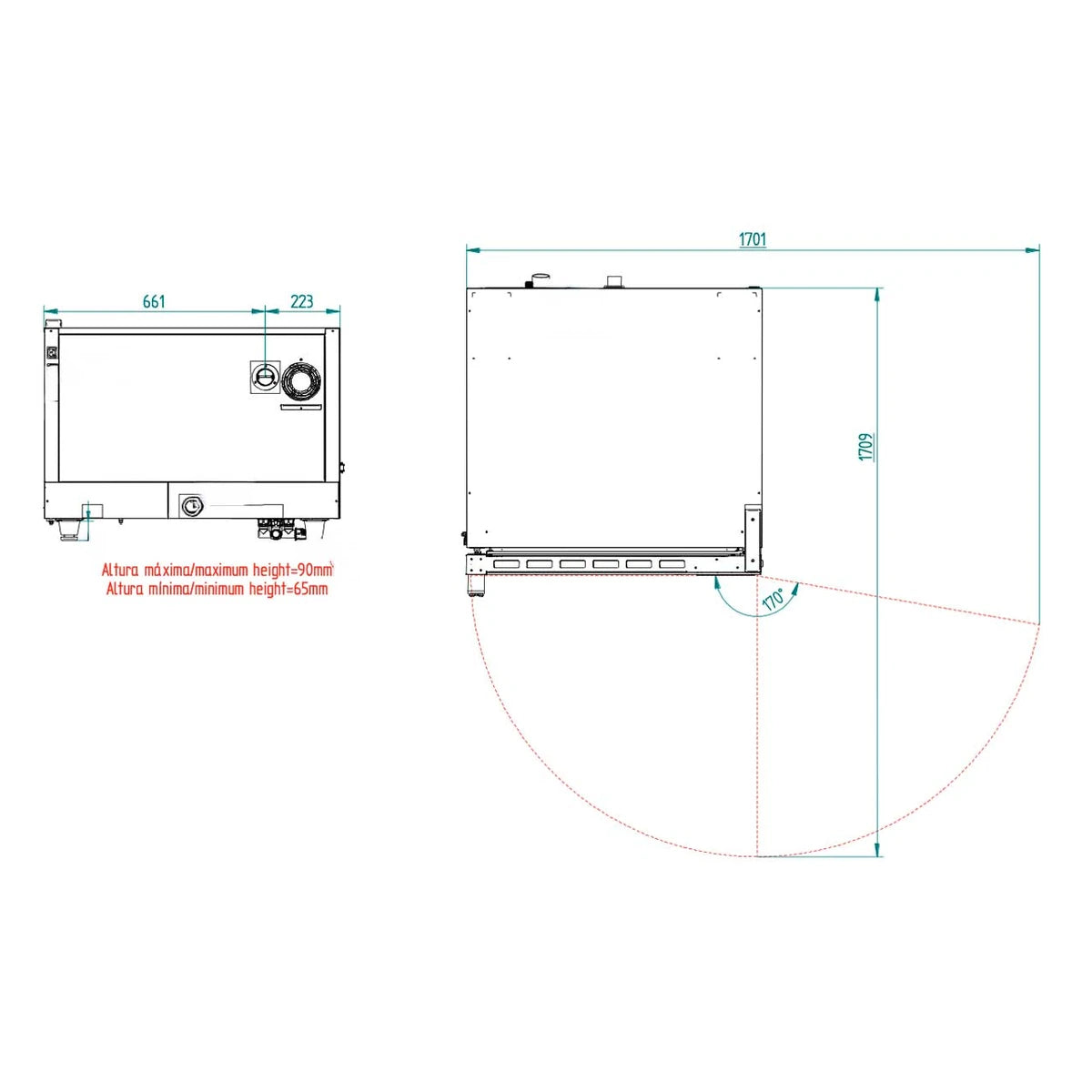 FM Horno mixto panadero STB 604 V7 4 bandejas 600x400 mm o GN 1/1 - imagen 4