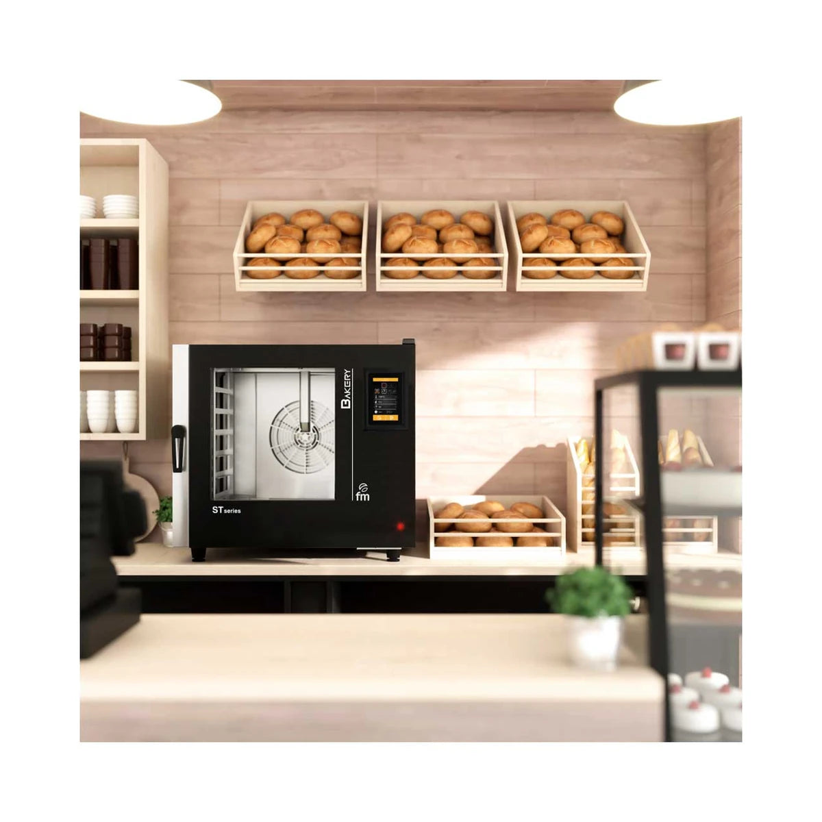 FM Horno mixto panadero STB 606 V7 6 bandejas 600x400 mm o GN 1/1 - imagen 3