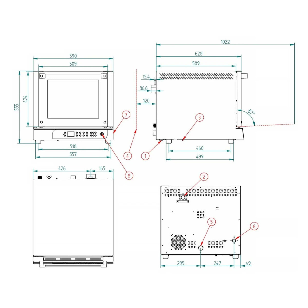 FM Horno panadero RXD 384 V2.4 4 bandejas GN 2/3 - imagen 3