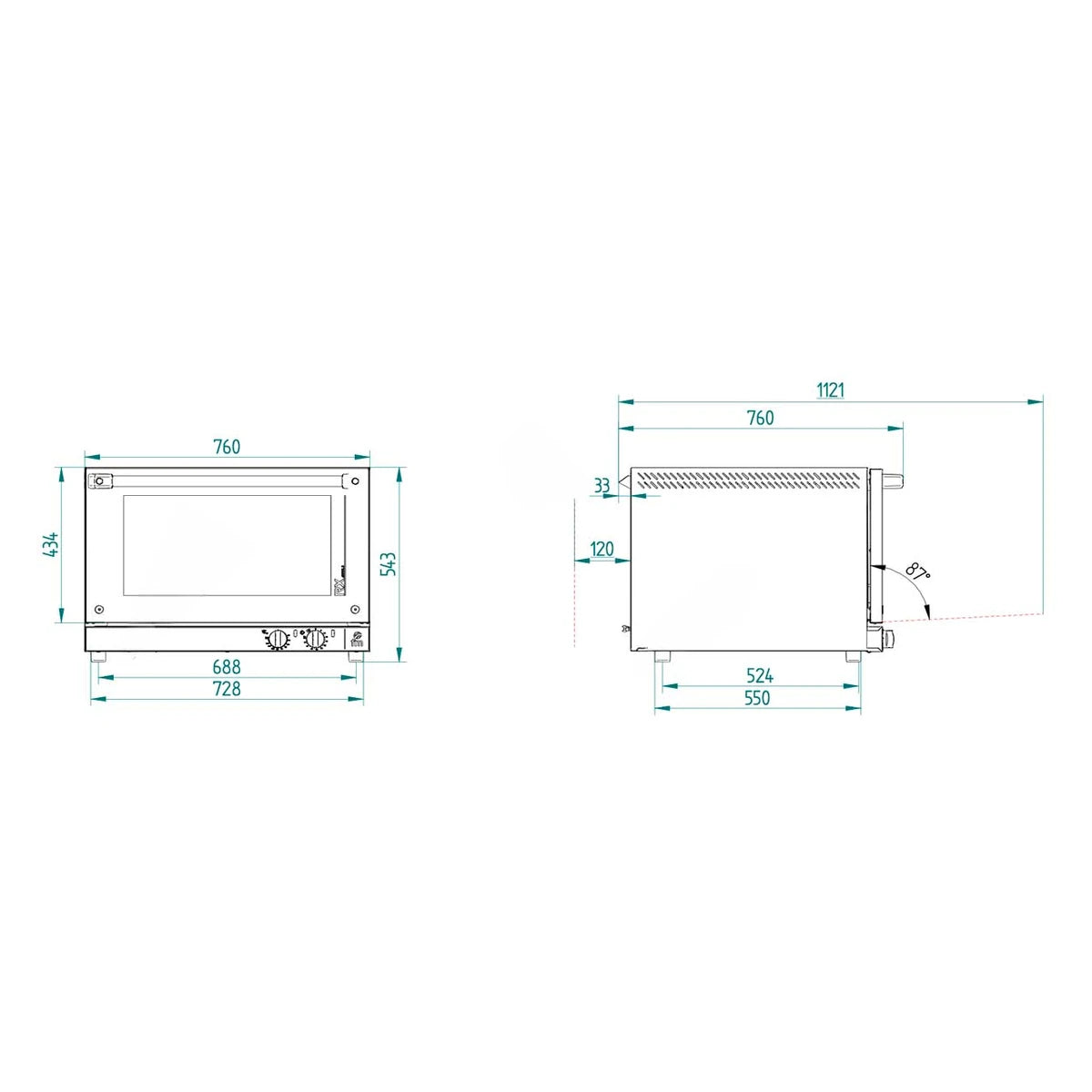 FM Horno panadero RXP 604 4 bandejas 600x400 mm - imagen 3