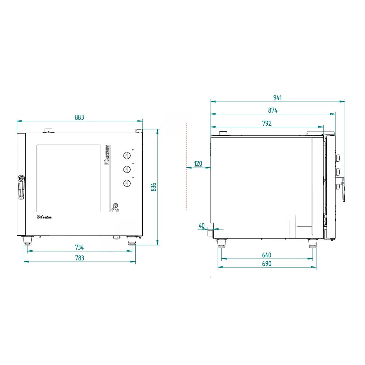 FM Horno panadero STB 606 M 6 bandejas 600x400 mm o GN 1/1 - imagen 4