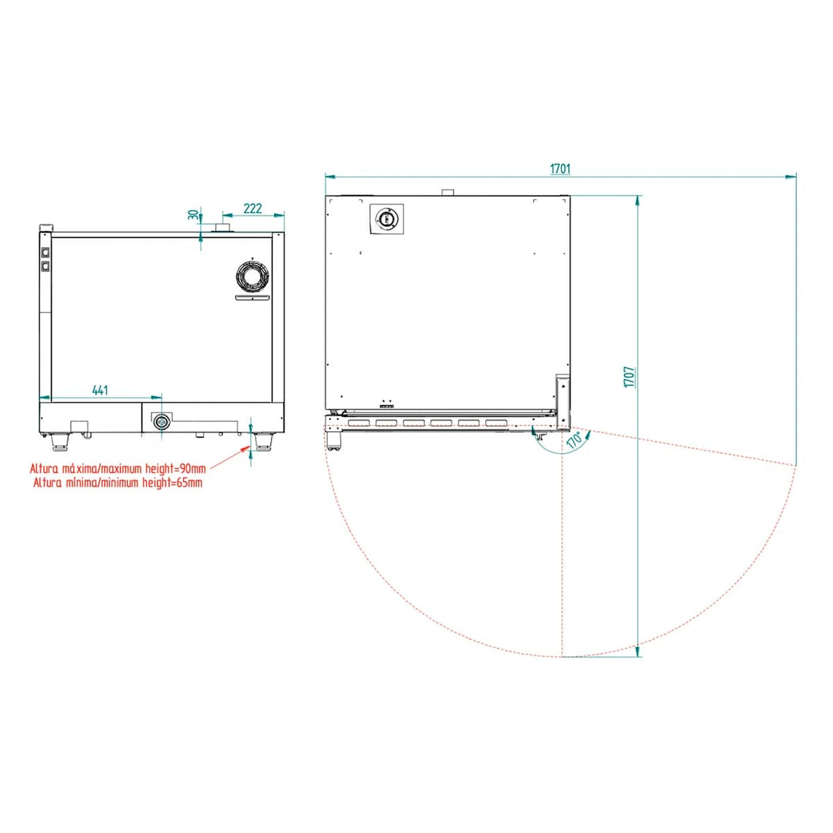 FM Horno panadero STB 606 M 6 bandejas 600x400 mm o GN 1/1 - imagen 5