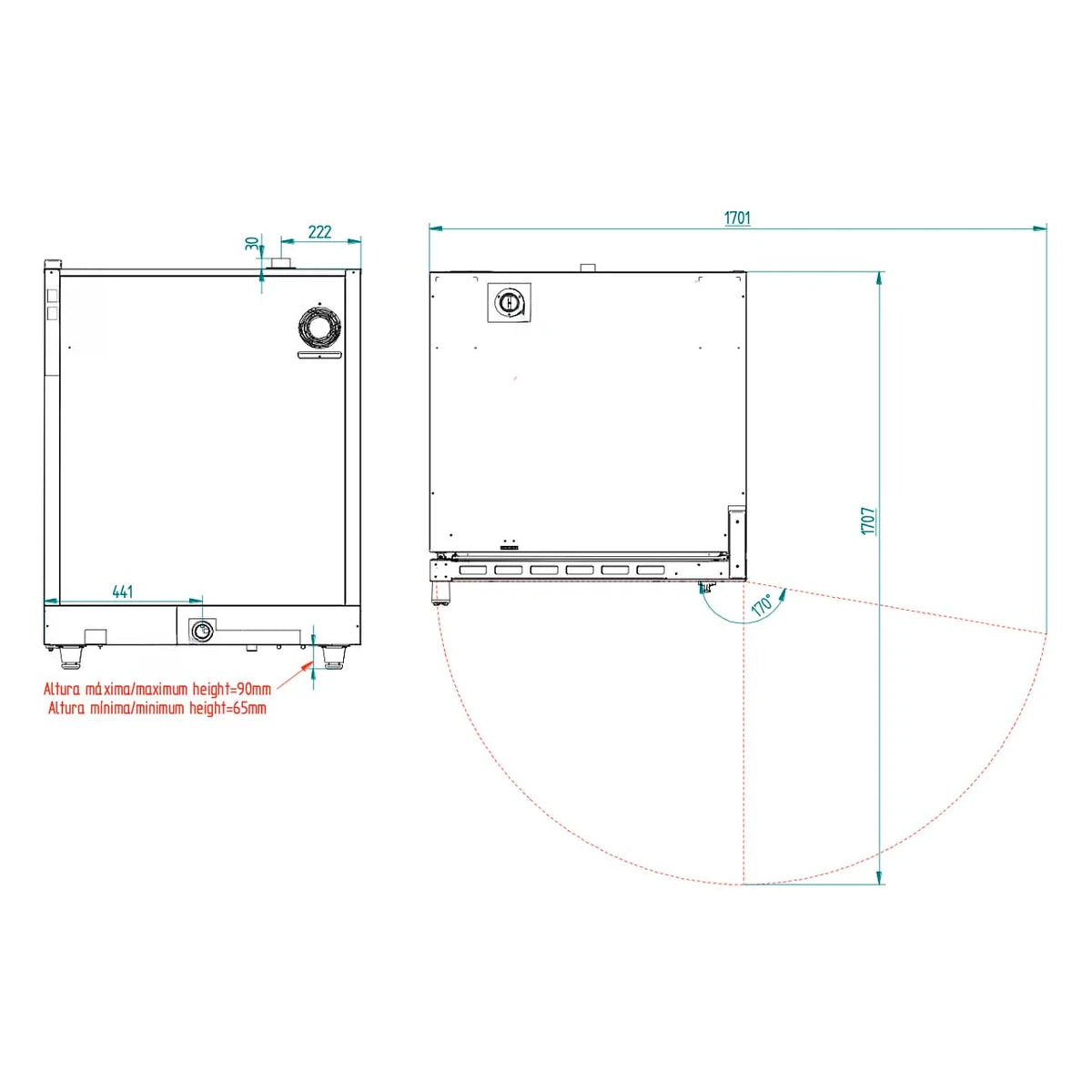 FM Horno panadero STB 610 M 10 bandejas 600x400 mm o GN 1/1 - imagen 6
