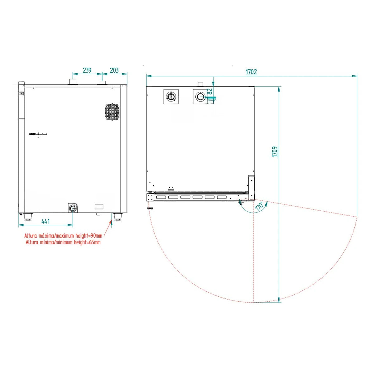 FM Horno panadero STB 610 M Gas 10 bandejas 600x400 mm - imagen 5