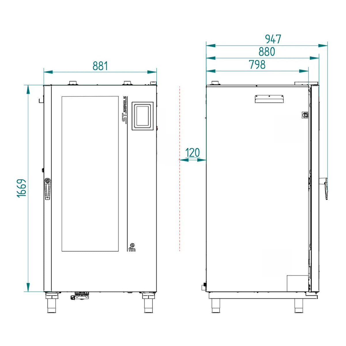 FM Horno panadero STB 616 V7 T 16 bandejas 600x400 mm - imagen 4