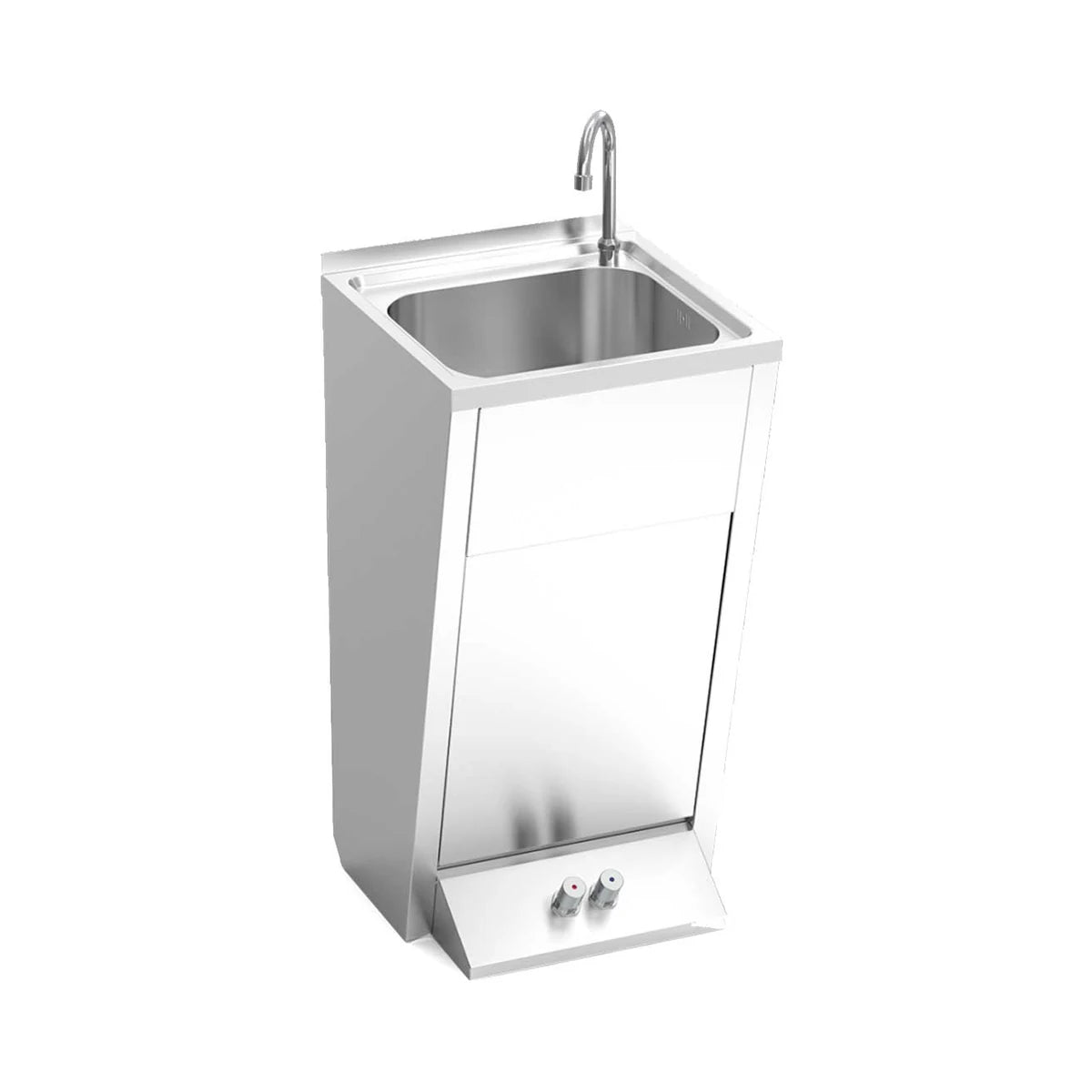 Fricosmos Lavamanos Registrable de Pie con Pedestal y Doble Pulsador - vista general