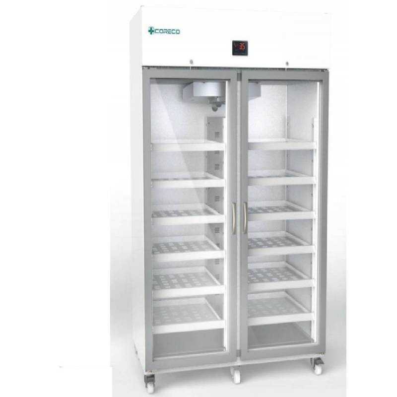 Congelador Laboratorio y Farmacia Inox Doble 1400 S