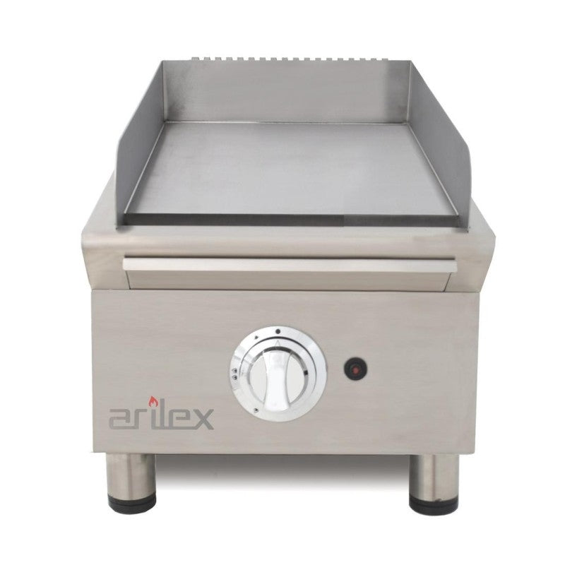 Arilex Fry Top Gas 40 cm Acero Rectificado De 15 mm 40FRYGRN