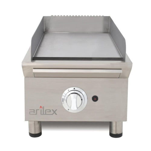 Arilex Fry Top Gas 40 cm Acero Rectificado De 15 mm 40FRYGRN