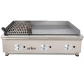 Arilex Fry Top 100 cm Acero Rectificado De 15 mm + Barbacoa 100FRYGRBN