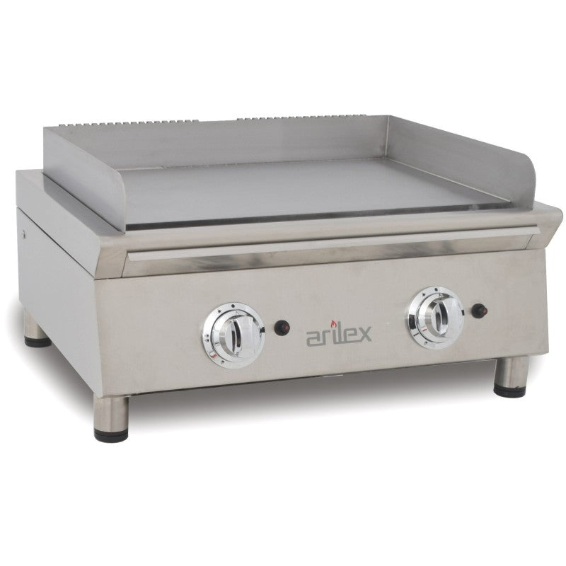 Arilex Fry Top Gas 70 cm Acero Rectificado De 15 mm 70FRYGRN