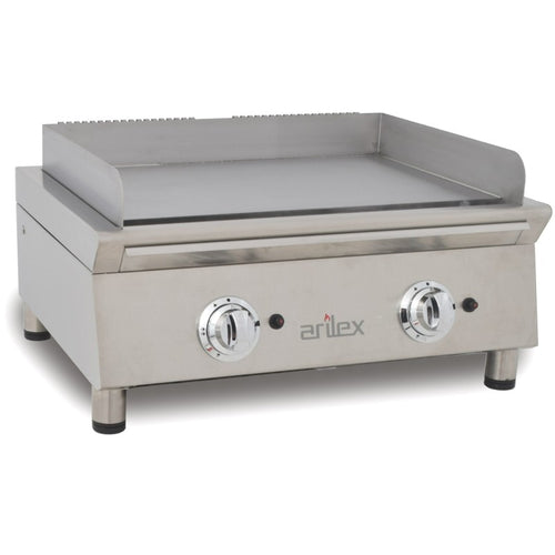 Arilex Fry Top Gas 70 cm Acero Rectificado De 15 mm 70FRYGRN