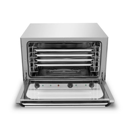 Horno industrial eléctrico 4 bandejas 600x400 mm para panadería y restauración
