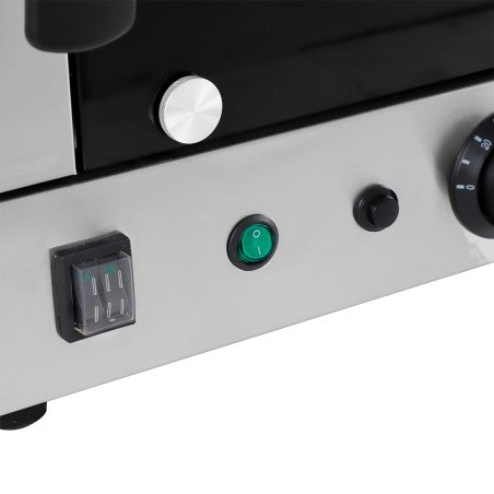 CLIMAHOSTELERIA - Horno Eléctrico de Convección con Vapor y Grill 4 Bandejas 435x315 mm EC01F