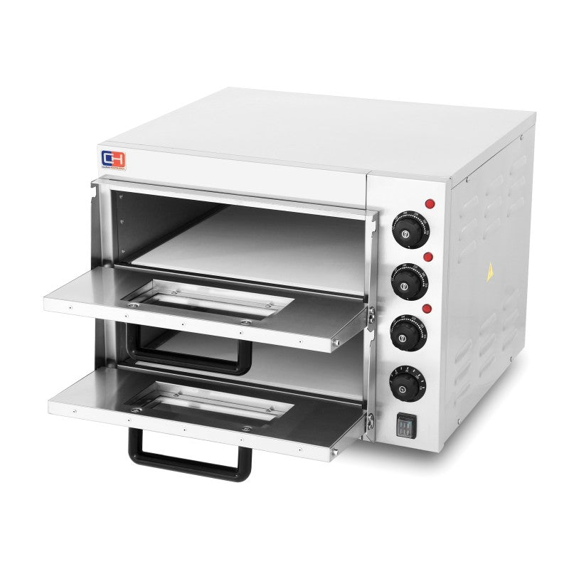 Horno de pizza eléctrico EP-2ST Pekín para 2 pizzas de 40 cm vista 2