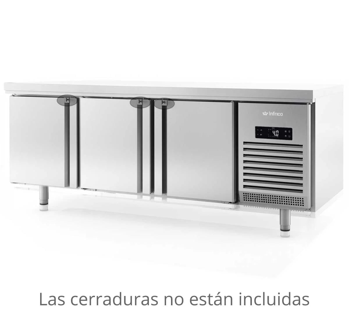 Infrico Mesa Refrigerada Gastronorm Puertas Pasantes BMGN – 02