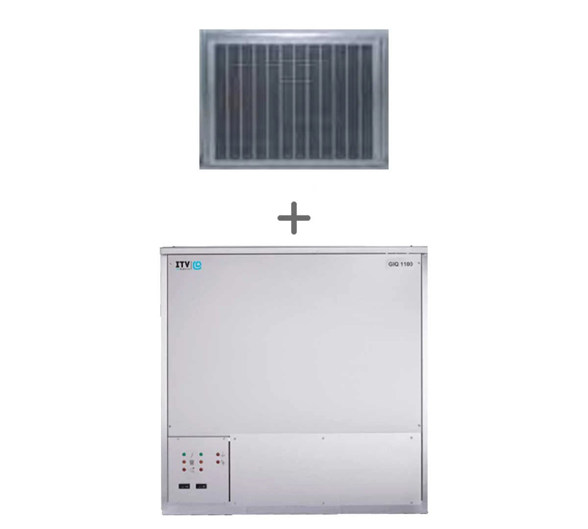 ITV máquina de hielo IQ 1100 Split + Unidad Remota para hostelería. Vista general.