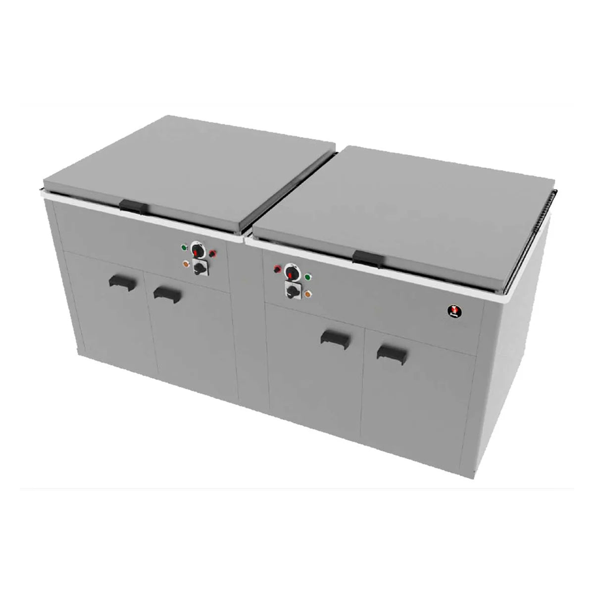 Jemi Freidora Serie J Gigante Doble J 100/2 - Potencia 25 + 25 kW