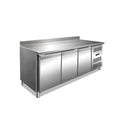 Bajomostrador refrigerado KBJ18-60 en acero inoxidable con 3 puertas fondo 600