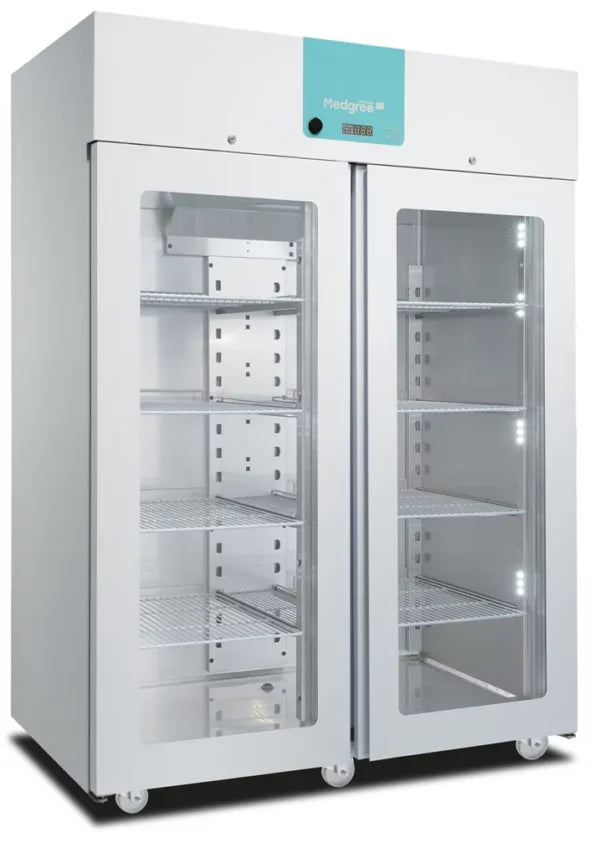 Armario Laboratorio y Farmacia Doble MLRA 1400 G (Puertas Cristal)