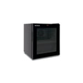 Mini frigorífico expositor negro Horekus HAM2 con interior refrigerado