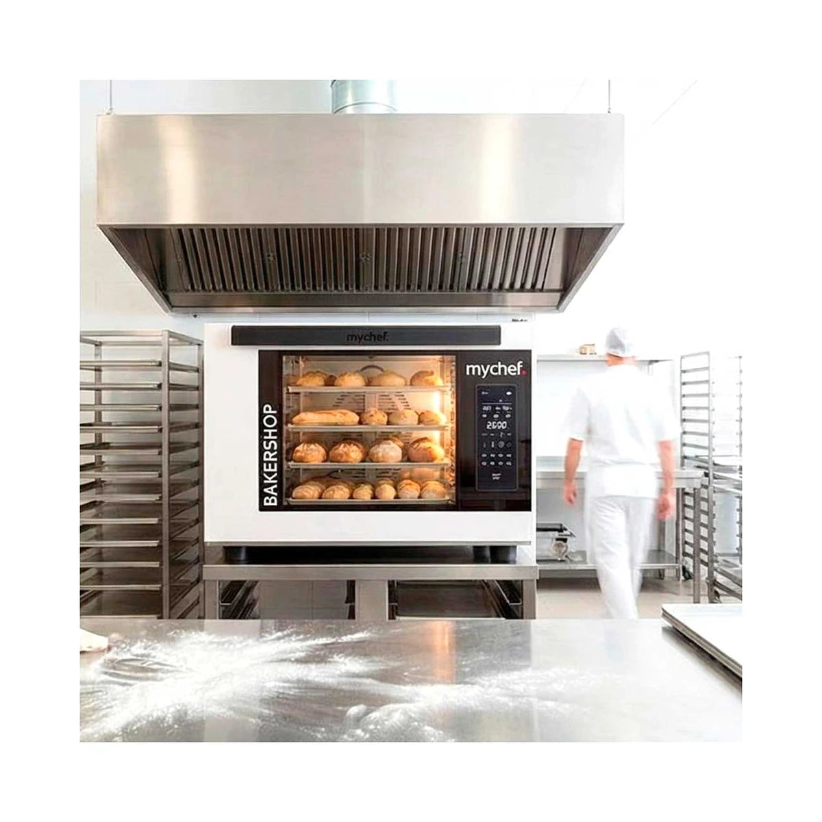 Mychef Horno panadero Bakershop Air-S 4 bandejas 600x400 mm eléctrico - imagen 6