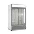 HOREKUS - Armario Expositor Refrigerado KL1300 de Gran Capacidad con Puertas Correderas (+2°C a +10°C)