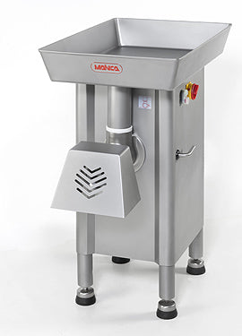 Picadora de carne industrial Mainca PC-114L con sistema Unger 114 triple corte para obrador cárnico