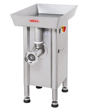 Picadora de carne industrial Mainca PC-98L PC-32L con boca lateral para alta producción