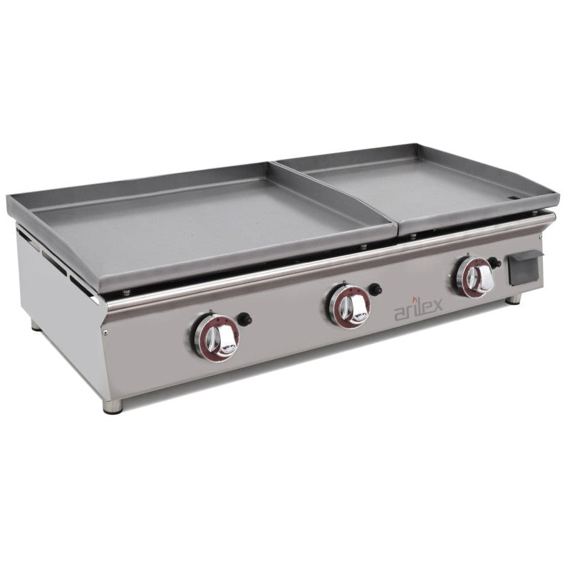 Arilex Plancha a Gas DUO 60+40 cm Acero Laminado 6 mm 6040PGLLN