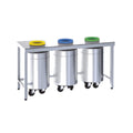 DISTFORM mesa de reciclado abierta - Familias FCR26/FMR26/FCR36/FMR36 - acero inoxidable profesional