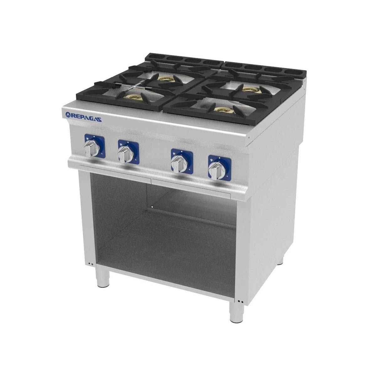 Repagas Cocina a Gas 4 fuegos con soporte abierto Serie 900 Professional Line CG-940/S PRO - vista 1