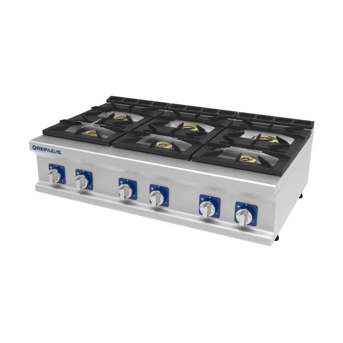 Repagas Cocina a Gas 6 fuegos Sobremesa Serie 900 Professional Line CG-960/M PRO - vista 1