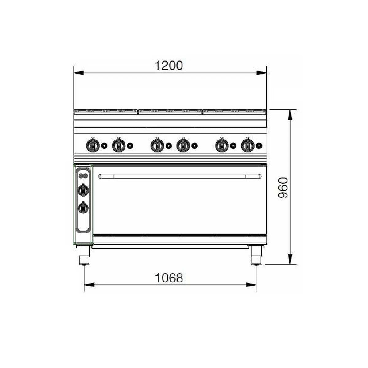 Repagas Cocina eléctrica con horno CE-961 Serie 900 Professional Line - vista 3