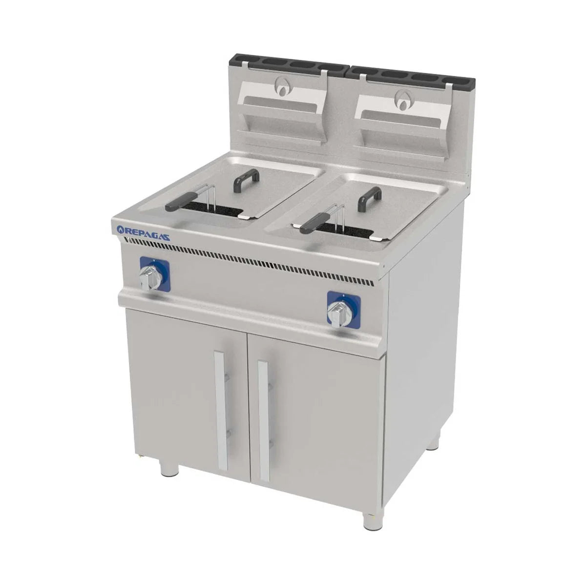 Repagas S750 Pro Line Freidora FG-72/16 Pro - Potencia Gas 11,5 + 11,5 kW