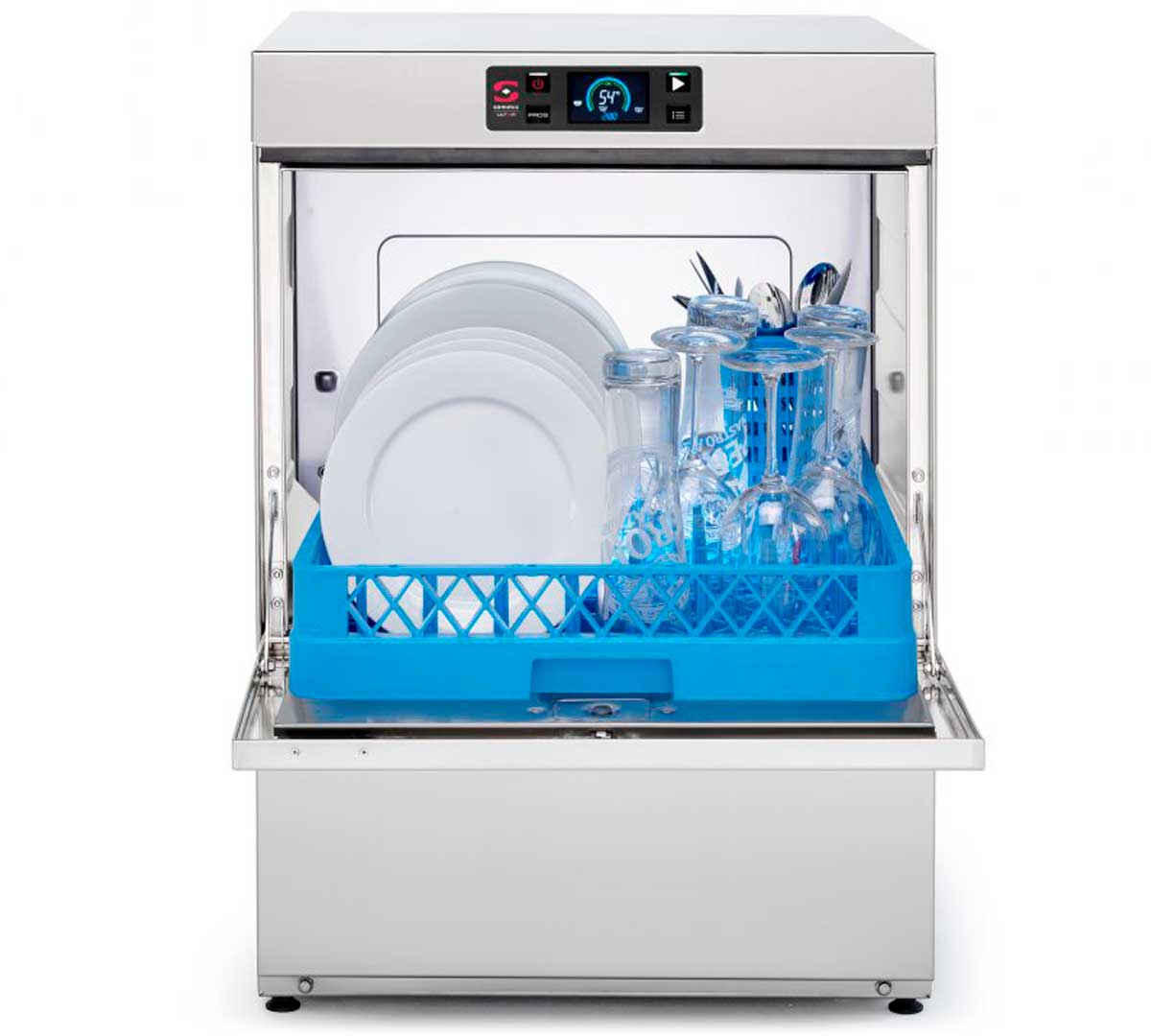 Sammic Lavavajillas Ultra UX-50 — ejemplo con accesorio lavabotellas opcional